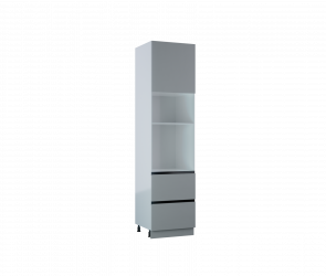 Шкаф пенал под бытовую технику с 1-ой дверцей и 2-мя ящиками Морган