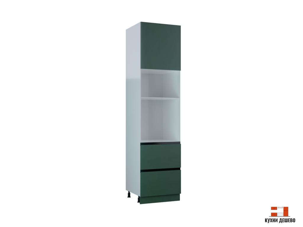 Шкаф пенал под бытовую технику с 1-ой дверцей и 2-мя ящиками Морган