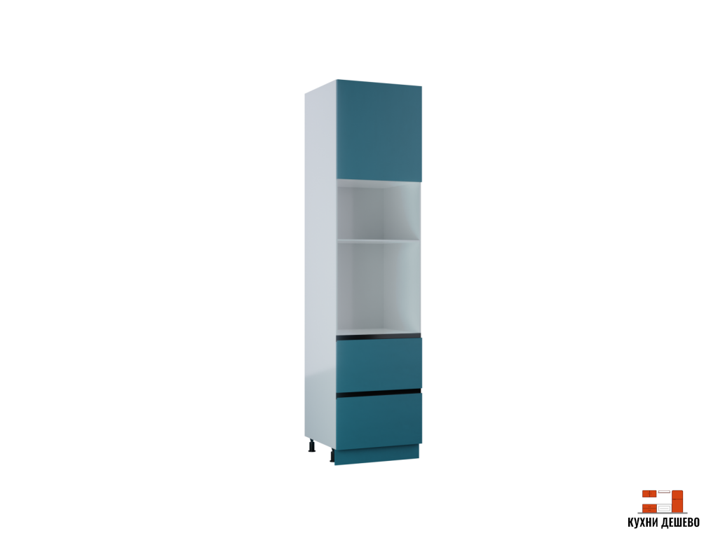 Шкаф пенал под бытовую технику с 1-ой дверцей и 2-мя ящиками Морган