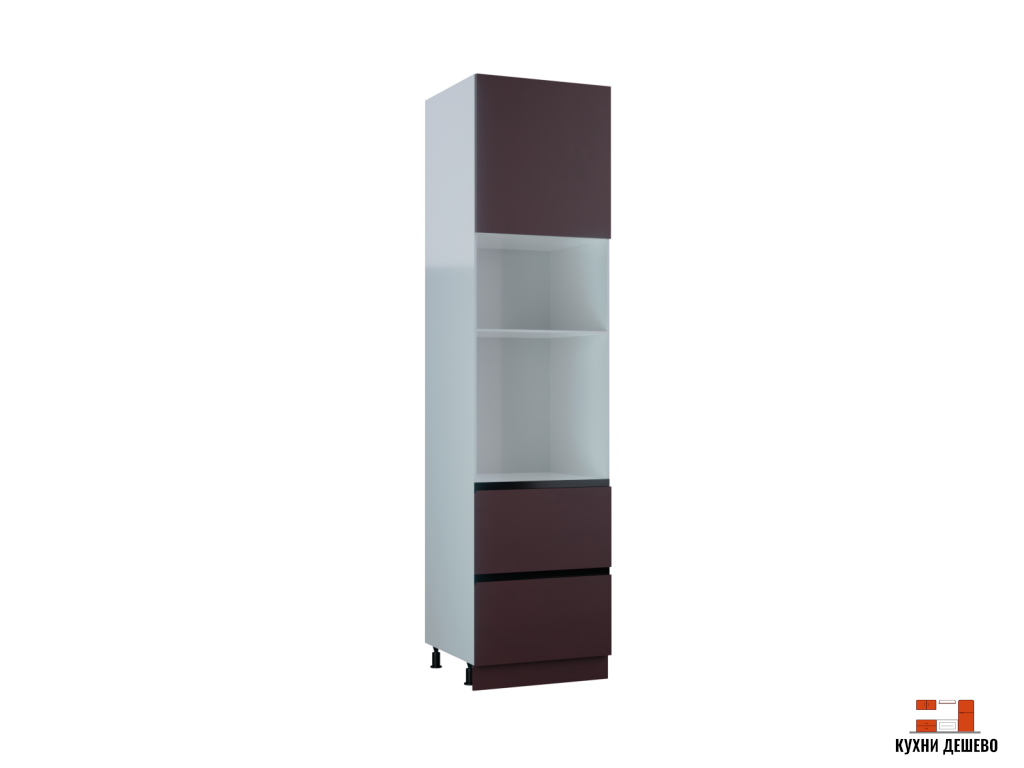 Шкаф пенал под бытовую технику с 1-ой дверцей и 2-мя ящиками Морган