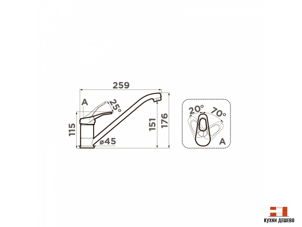 Omoikiri Kado-WH/латунь/гранит/белый