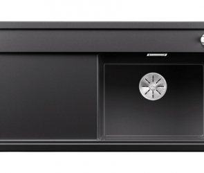 Blanсo ZENAR XL 6S (чаша справа) SILGRANIT PuraDur антрацит с кл.-авт. InFino