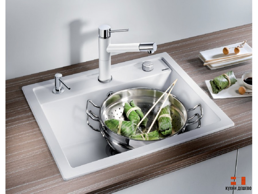 Blanсo DALAGO 6 SILGRANIT PuraDur белый с клапаном-автоматом