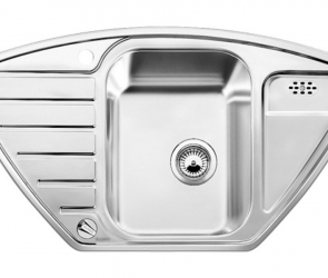 Blanсo LANTOS 9E-IF полированная нерж. сталь с клапаном-автоматом