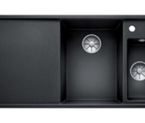 Blanсo AXIA III 6 S-F SILGRANIT PuraDur антрацит чаша справа, доска ясень c кл.-авт. InFino