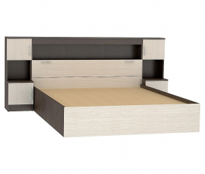 Кровать Бася КР-552 с закроватным модулем (1,6м)