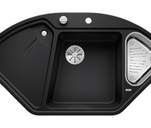 Blanсo DELTA II-F SILGRANIT PuraDur антрацит с кл.-авт. InFino