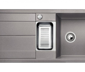 Blanсo METRA 6 S-F SILGRANIT PuraDur алюметаллик, с клапаном-автоматом