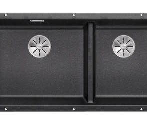 Blanсo SUBLINE 480/320-U SILGRANIT PuraDur  антрацит c отв.арм. InFino