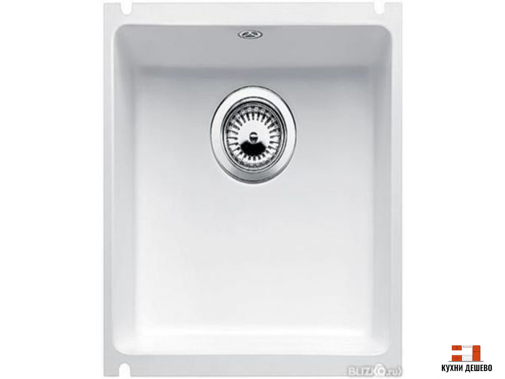 Blanсo SUBLINE 375-U керамика PuraPlus глянцевый белый