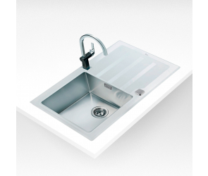 Teka LUX 1B 1D 86 WHITE Белое Стекло