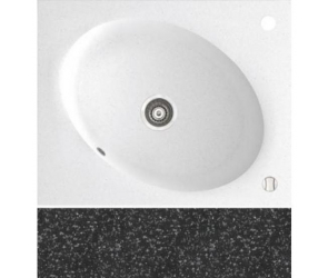 Maunfeld TONO, 430 103 002, цвет BLACK(черный), мойка врезная,гранит,одна чаша(1b), 623х500х205