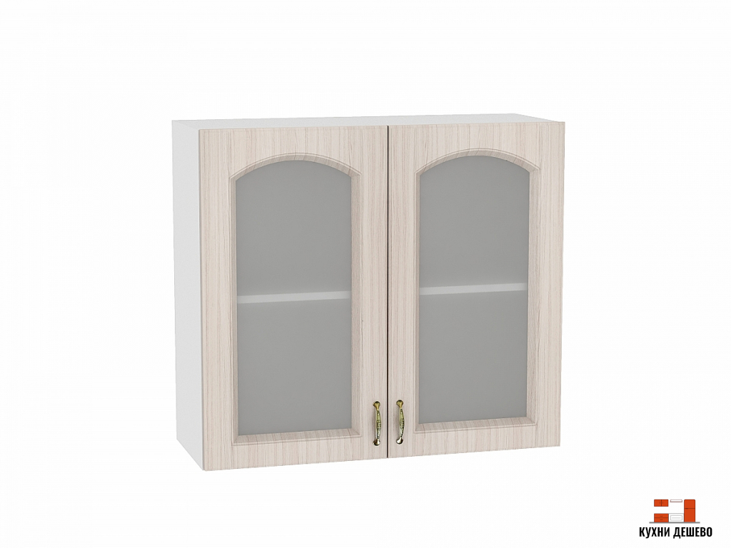 Шкаф верхний с 2-мя остекленными дверцами Валенсия