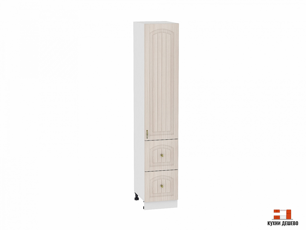 Шкаф пенал с 1-ой дверцей и 2-мя ящиками Валенсия 400 (для верхних шкафов высотой 720)