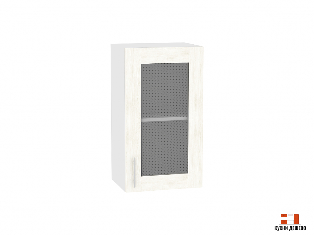 Шкаф верхний с 1-ой остекленной дверцей Альба