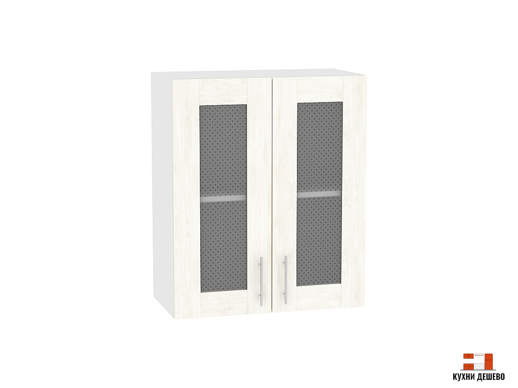 Шкаф верхний с 2-мя остекленными дверцами Альба