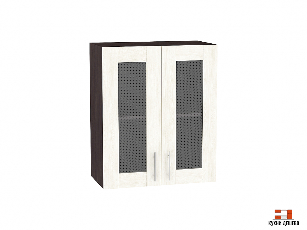 Шкаф верхний с 2-мя остекленными дверцами Альба