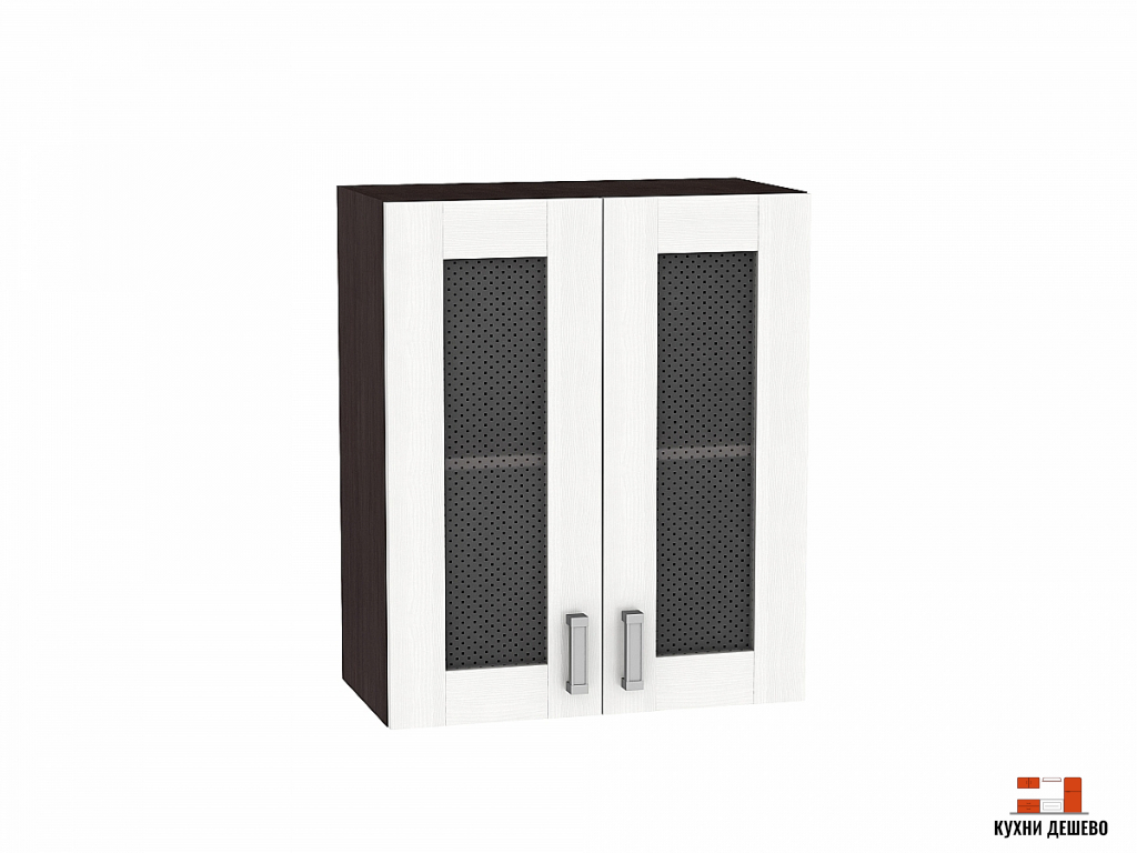 Шкаф верхний с 2-мя остекленными дверцами Альба