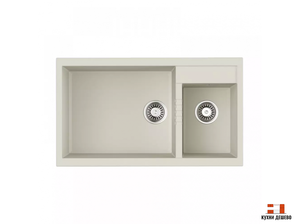 Omoikiri Tedori 86-2-LB-WH Tetogranit/белый