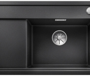 Blanсo ZENAR XL 6S Compact SILGRANIT PuraDur черный чаша справа, доска стекло c кл.-авт. InFino