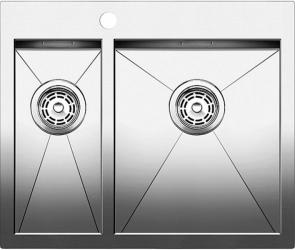 Blanсo ZEROX 340/180-IF/А нерж. сталь зеркальная полировка с  кл.-авт. InFino и управлением PushControl