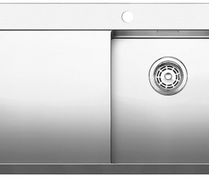 Blanсo CLARON 4S-IF/А (чаша справа) нерж.сталь зеркальная полировка с  кл.-авт. InFino и управлением PushControl