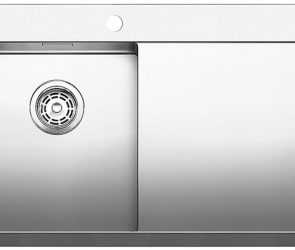 Blanсo CLARON 4S-IF/А (чаша слева) нерж.сталь зеркальная полировка с  кл.-авт. InFino и управлением PushControl