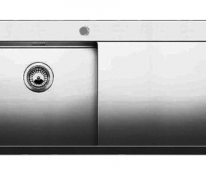 Blanсo CLARON 5S-IF/А (чаша слева) нерж.сталь зеркальная полировка с  кл.-авт. InFino и управлением PushControl