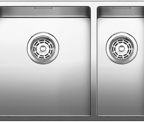 Blanсo CLARON 340/180-IF (чаша слева) нерж.сталь зеркальная полировка с отв. арм. InFino