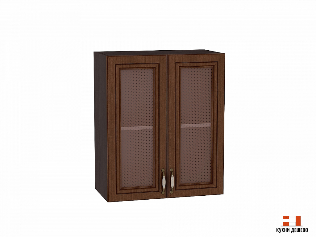 Шкаф верхний с 2-мя остекленными дверцами Кантри