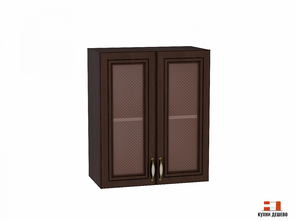 Шкаф верхний с 2-мя остекленными дверцами Кантри