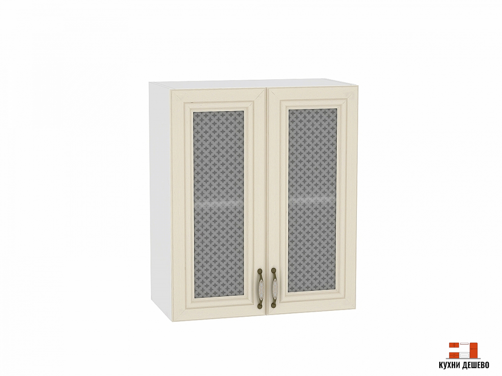 Шкаф верхний с 2-мя остекленными дверцами Кантри