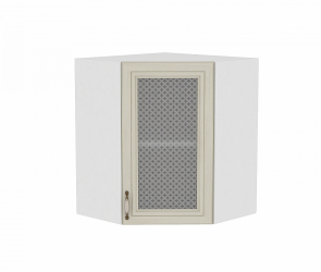 Шкаф верхний угловой остекленный Кантри