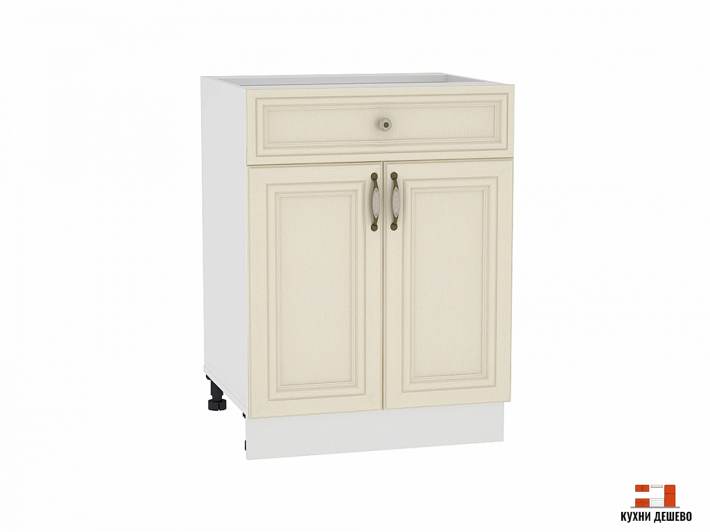 Шкаф нижний с 2-мя дверцами и ящиком Кантри