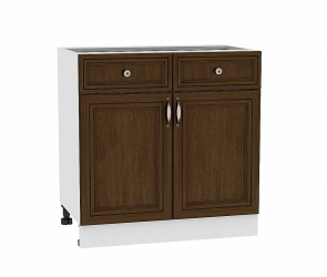 Шкаф нижний с 2-мя дверцами и 2-мя ящиками Кантри