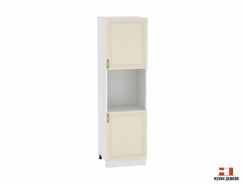 Шкаф пенал под бытовую технику с 2-мя дверцами Кантри 600 (для верхних шкафов высотой 720)