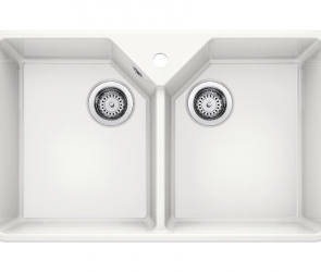 Blanсo VILLAE Double керамика глянцевый белый