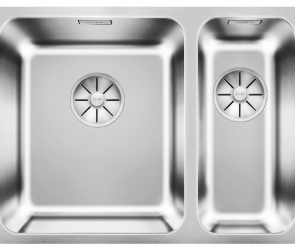 Blanсo SOLIS 340/180-IF чаша слева нерж.сталь полированная с отв. арм. InFino®