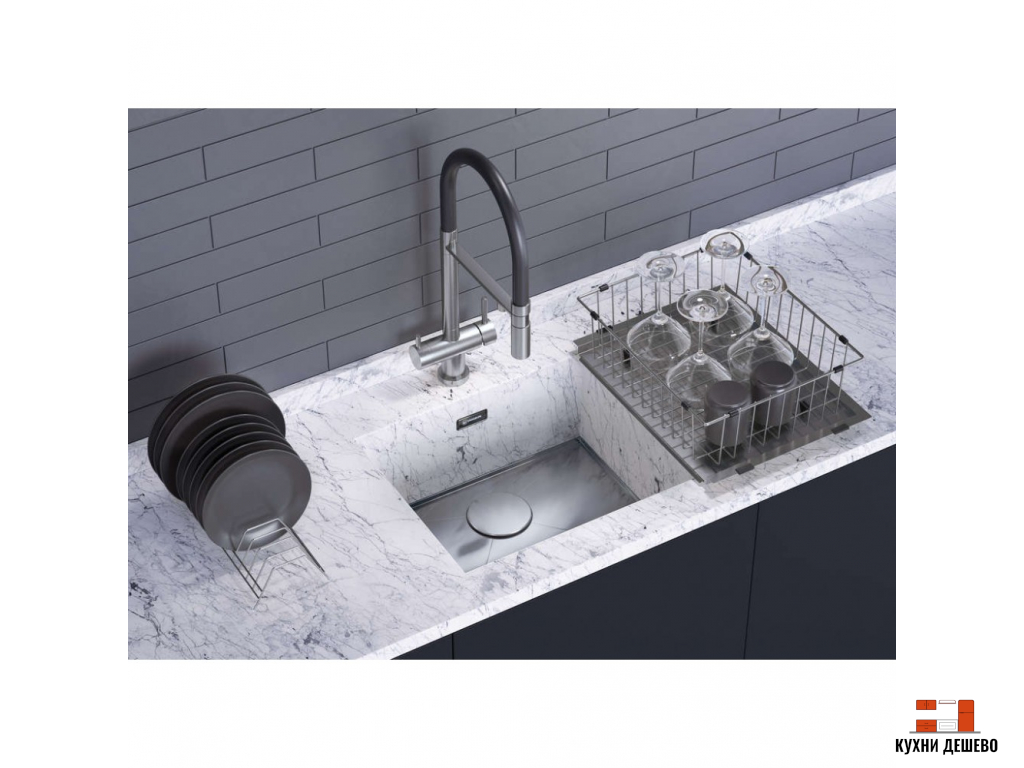 Omoikiri Kasen 53-INT-LG нерж.сталь/светлое золото