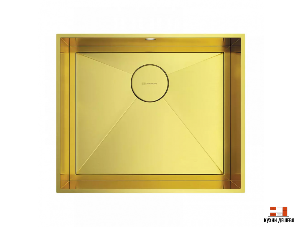 Omoikiri Kasen 53-INT-LG нерж.сталь/светлое золото