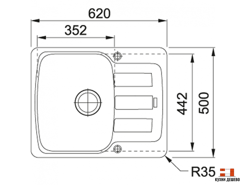 Franke ANTEA AZG 611-62 белый