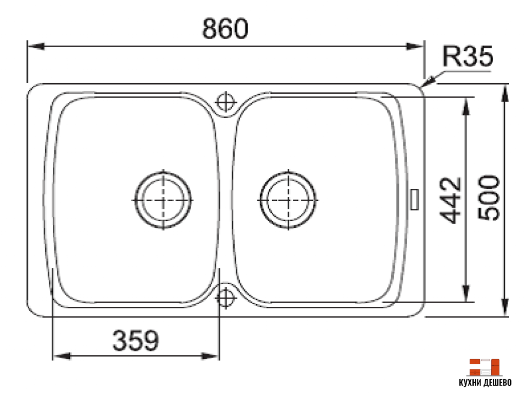 Franke ANTEA AZG 620 оникс