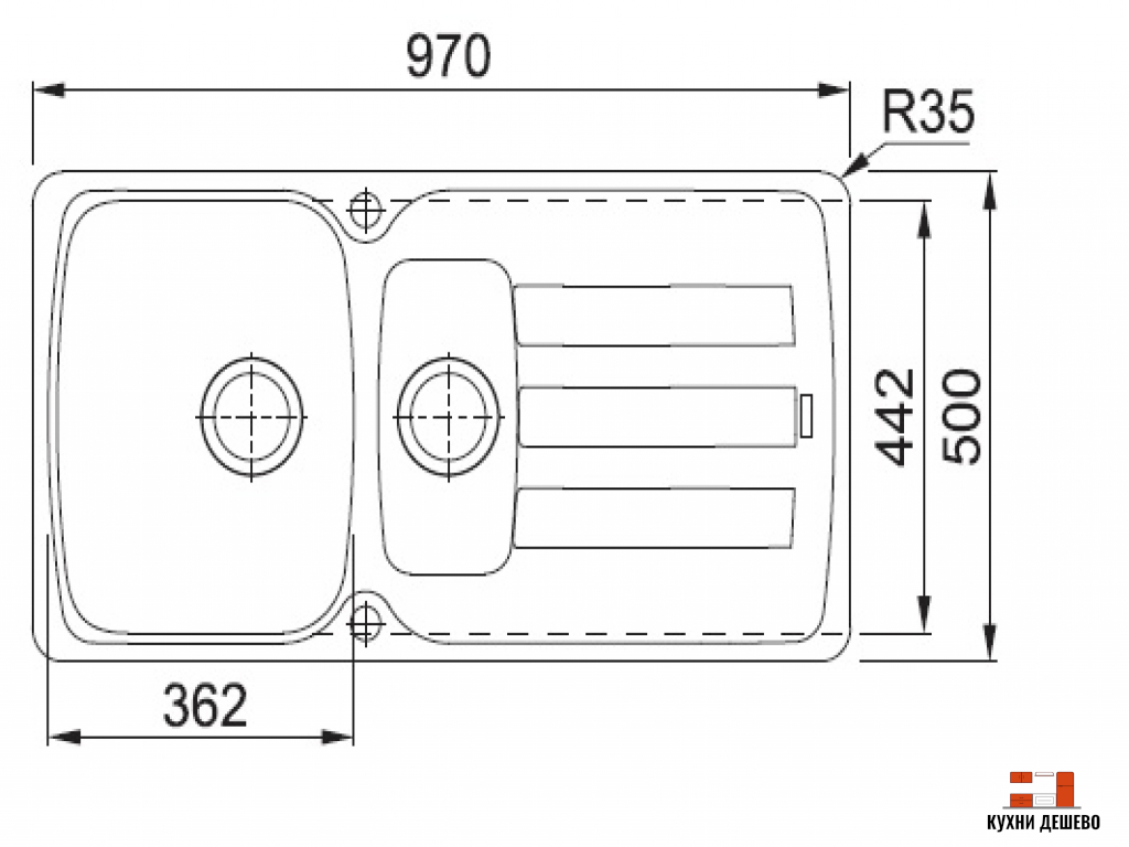 Franke ANTEA AZG 651 белый