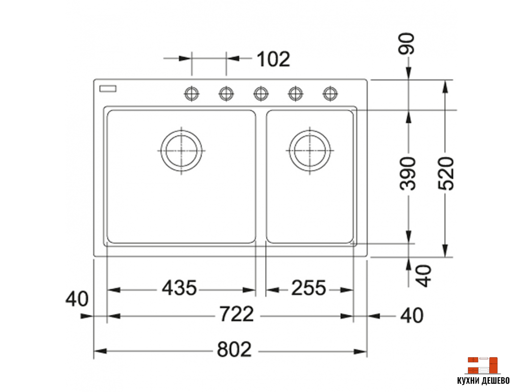 Franke FIJI FIG 620-80 белый