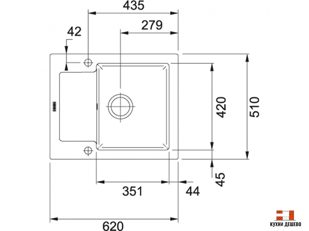 Franke MARIS MRK 611-62 белый