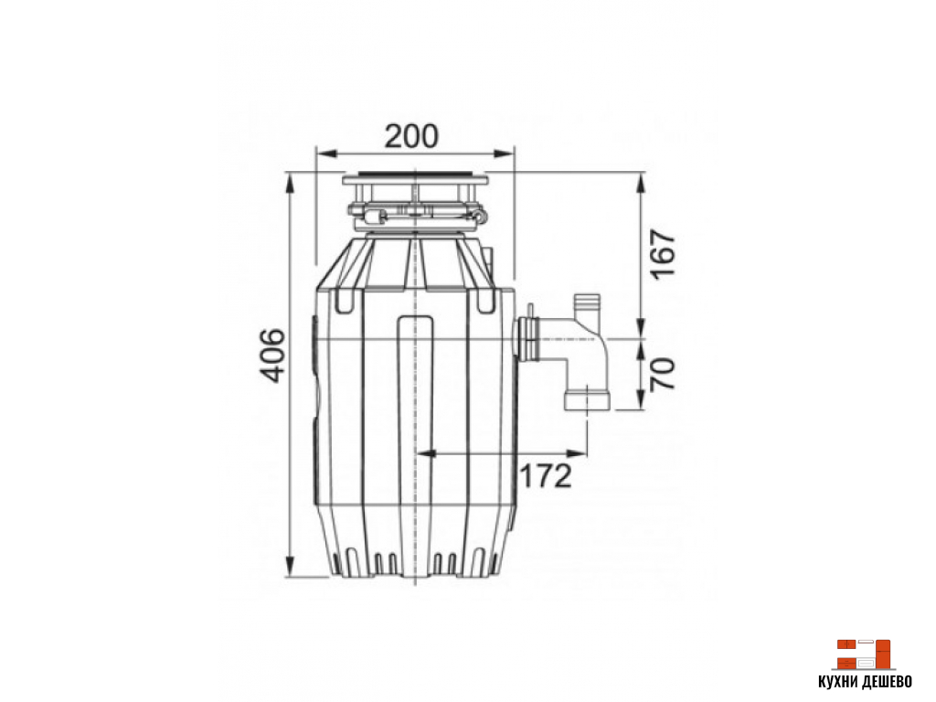 Franke Измельчитель пищевых отходов TE-125