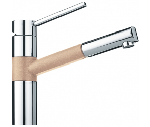 Franke Landy с выдвижным шлангом хром/бежевый