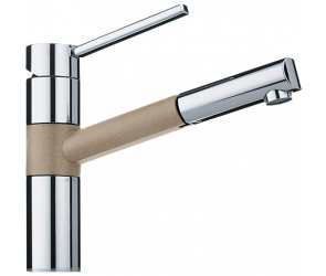 Franke Landy с выдвижным шлангом хром/миндаль