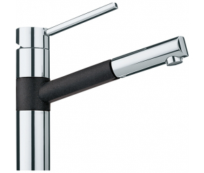 Franke Landy с выдвижным шлангом хром/оникс