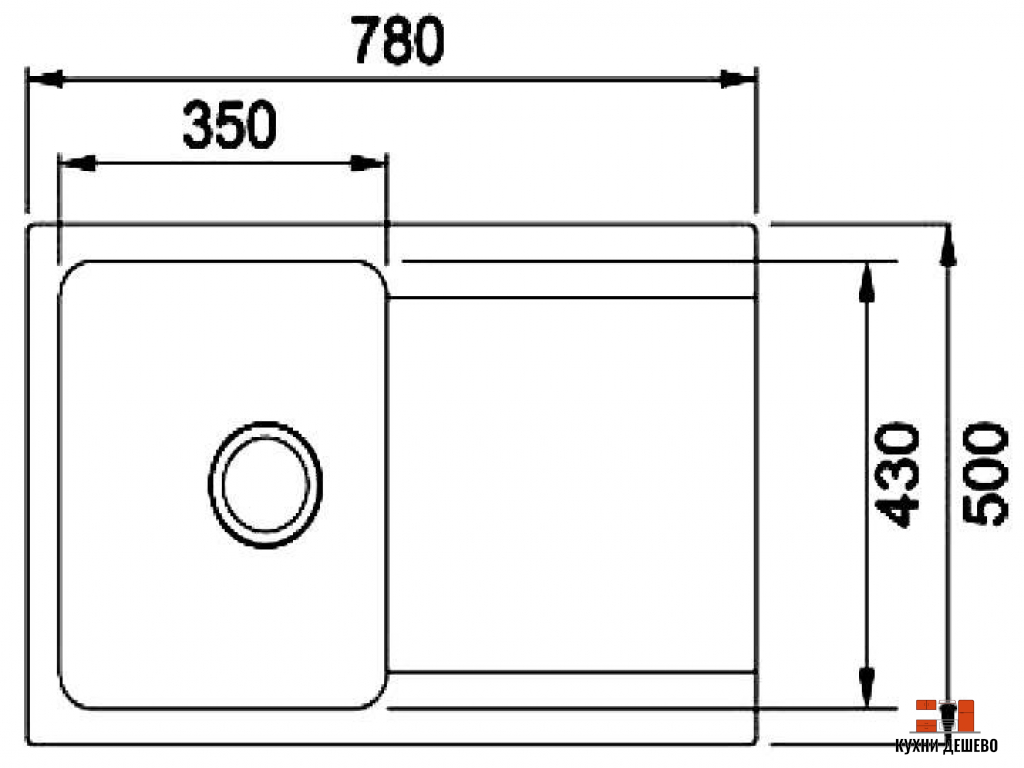 Franke ORION OID 611-78 белый